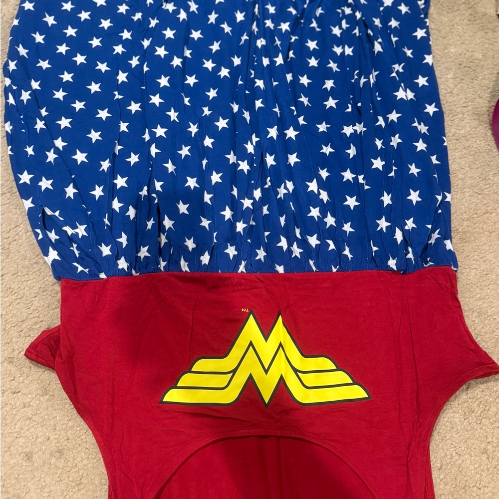 DC Red Costume with Yellow Emblem
